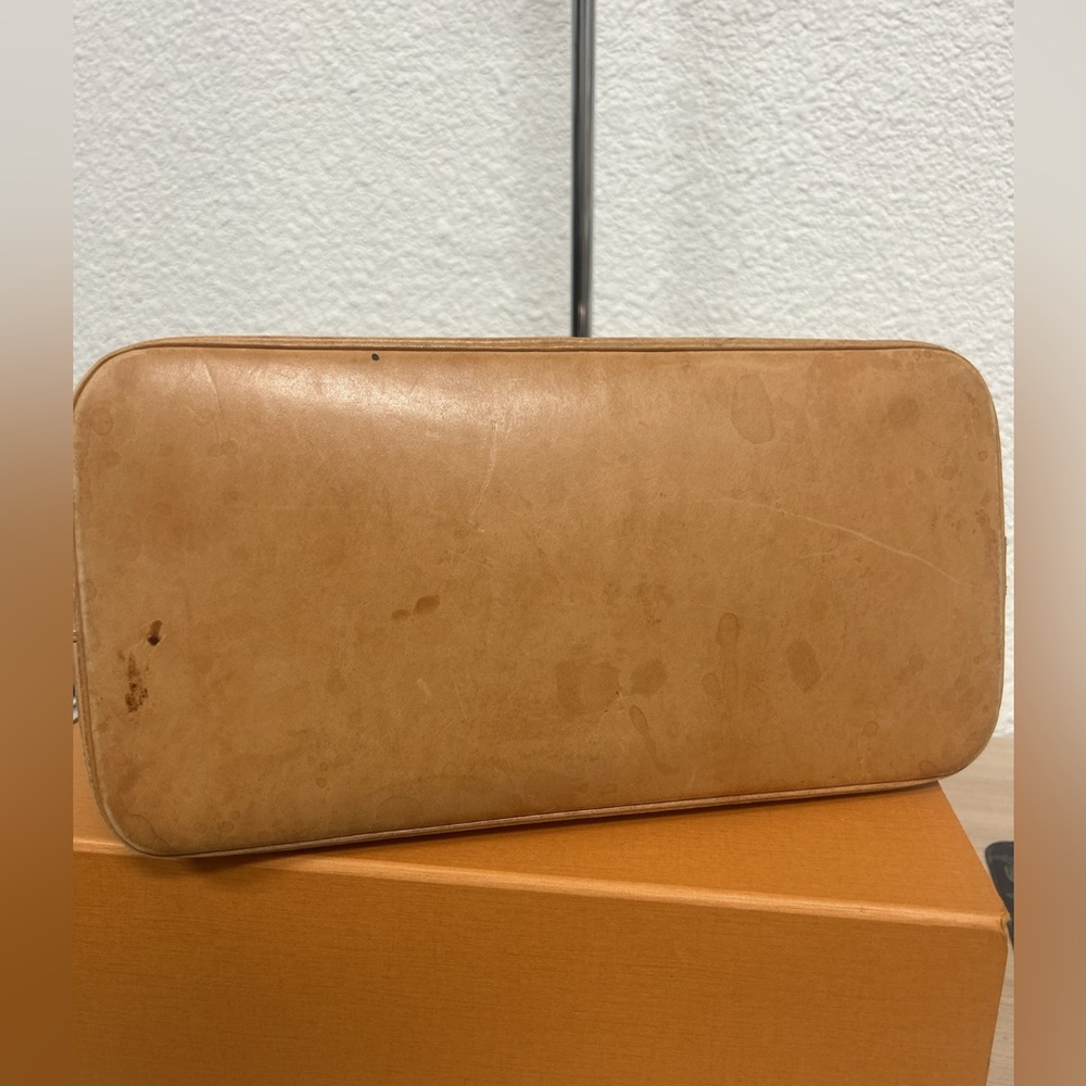 Louis Vuitton Monogram Alma Satchel in Brown and Tan - Picture 8 of 8